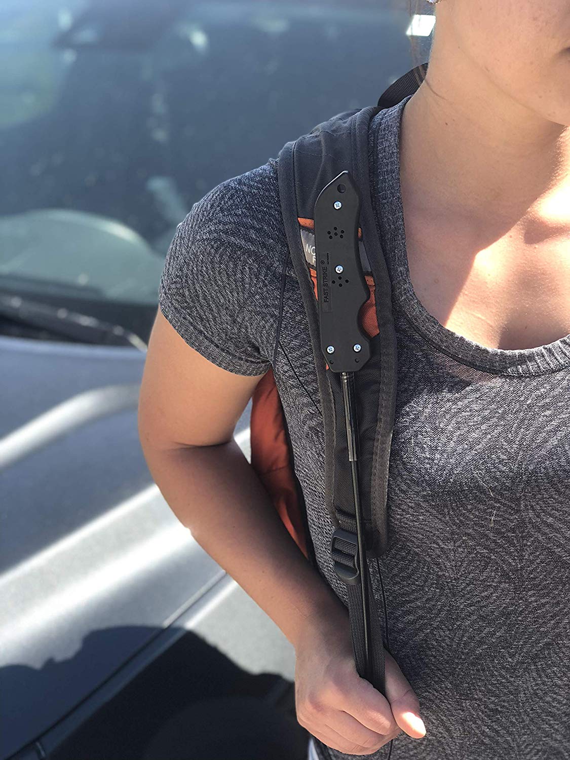 FAST STRIKE Self Defense Tactical Whip For Runners, Bikers & Students