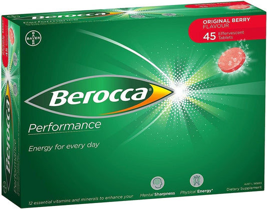 Berocca Performance Berry Flavor 45 Effervescent Tablets